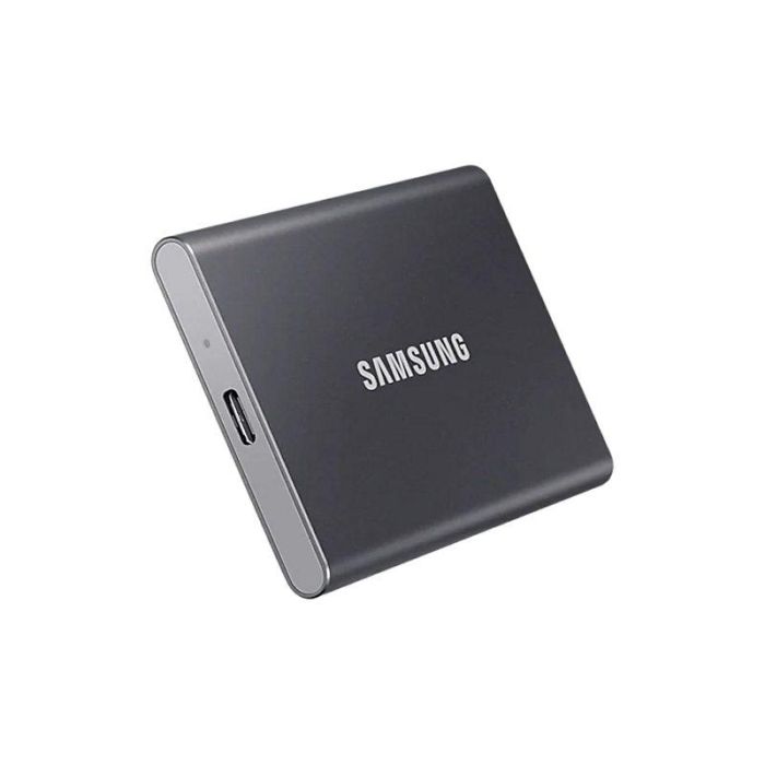Samsung Portable SSD T7 2TB USB 3.2 Gen2 Tipo C Gris Titanio - NVMe, Lectura 1050MB/s, Escritura 1000MB/s, Aluminio 1