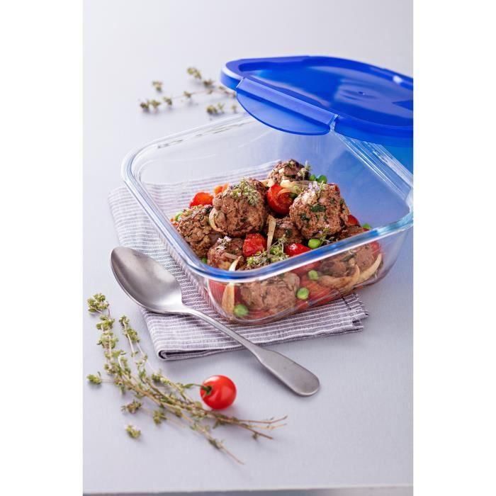 Recipiente Cuadrado Boro Cook&Go Pyrex 16,7x16,7x7 cm-0,80 L 3 Recipiente Cuadrado Boro Cook&Go Pyrex 16,7x16,7x7 cm-0,80 L 3