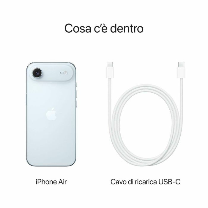 Apple iPhone 17 Air MG2P4QL/A - Smartphone 256GB, Pantalla 6.5", Chip A19 Pro, Cámara 48MP, 5G, Azul Cielo 3 Apple iPhone 17 Air MG2P4QL/A - Smartphone 256GB, Pantalla 6.5", Chip A19 Pro, Cámara 48MP, 5G, Azul Cielo 3