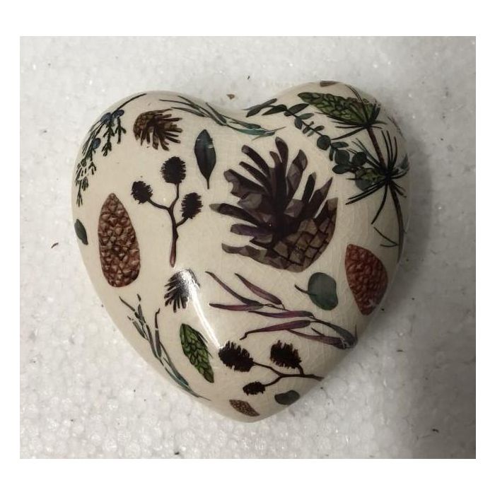 DKD Home Decor Figura decorativa de piña Alpino de loza multicolor 11x4x11 cm Pack 12 Unidades
