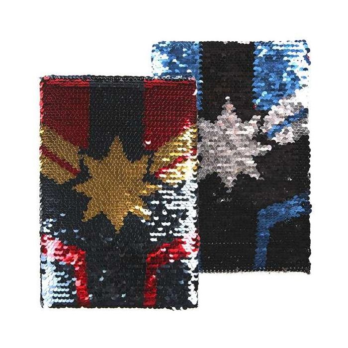 Cuaderno premium lentejuelas captain marvel Cuaderno premium lentejuelas captain marvel