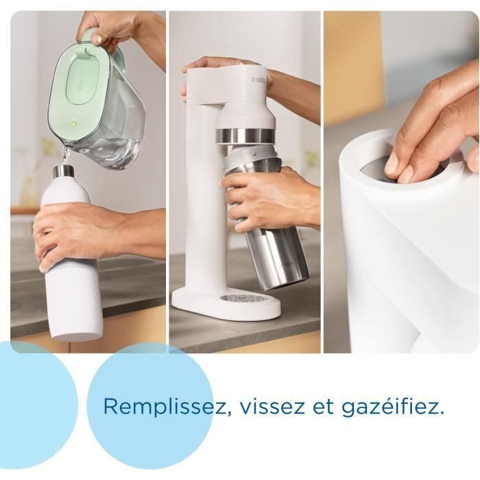Brita BRI4006387118365 Máquina de agua con gas sodaTRIO Blanco 3 Brita BRI4006387118365 Máquina de agua con gas sodaTRIO Blanco 3