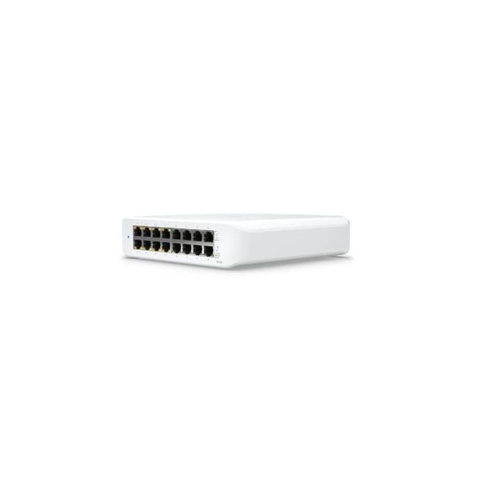 Ubiquiti USW-LITE-16-POE Switch Lite 16 Puertos Gigabit Ethernet PoE+ 45W Montaje Pared
