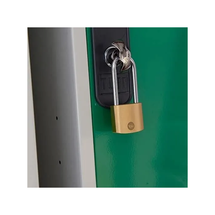 Yale Candado Y110B/40/152/1, Candado de Latón con Arco Largo de Acero Cementado y 3 Llaves 1