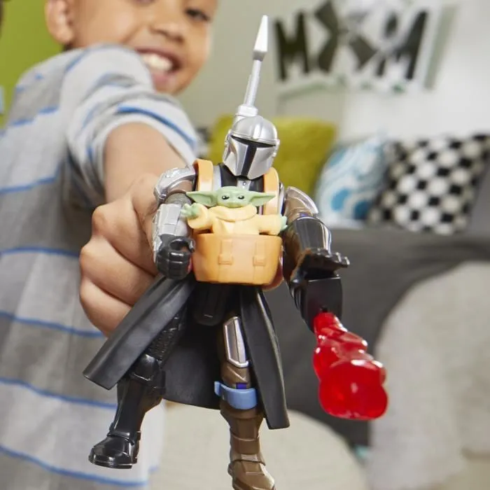 Hasbro Figura The Mandalorian & Grogu Deluxe Mix Mashers Star Wars 12cm Articulada 3 Hasbro Figura The Mandalorian & Grogu Deluxe Mix Mashers Star Wars 12cm Articulada 3