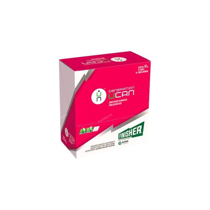 FINISHER Gel UCAN Granada 50 g, Pack de 12 Sobres