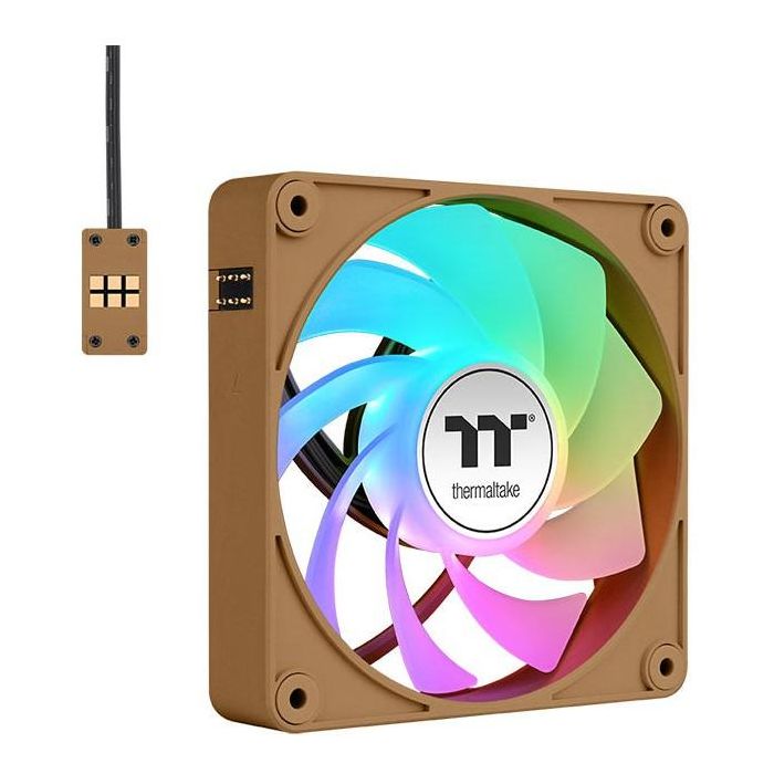 Thermaltake CT120 EX Reverse ARGB Sync PC Ventilador 120mm Gravel Sand 3 Pack para Refrigeración de Carcasa (500-2000 RPM) 0 Thermaltake CT120 EX Reverse ARGB Sync PC Ventilador 120mm Gravel Sand 3 Pack para Refrigeración de Carcasa (500-2000 RPM) 0