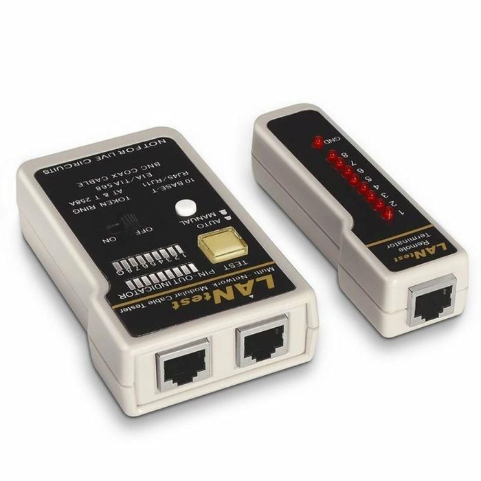 Aisens A142-0314 Tester Profesional y Portable para Cables RJ11, RJ12, RJ45, Coaxial BNC con Unidad Remota hasta 182 Metros 0 Aisens A142-0314 Tester Profesional y Portable para Cables RJ11, RJ12, RJ45, Coaxial BNC con Unidad Remota hasta 182 Metros 0