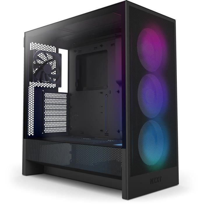 NZXT Caja H5 Flow (2024) Negro RGB - CC-H52FB-R1 - Flujo de Aire Mejorado, Soporte para Radiador 360mm, ATX Torre Midi 1 NZXT Caja H5 Flow (2024) Negro RGB - CC-H52FB-R1 - Flujo de Aire Mejorado, Soporte para Radiador 360mm, ATX Torre Midi 1