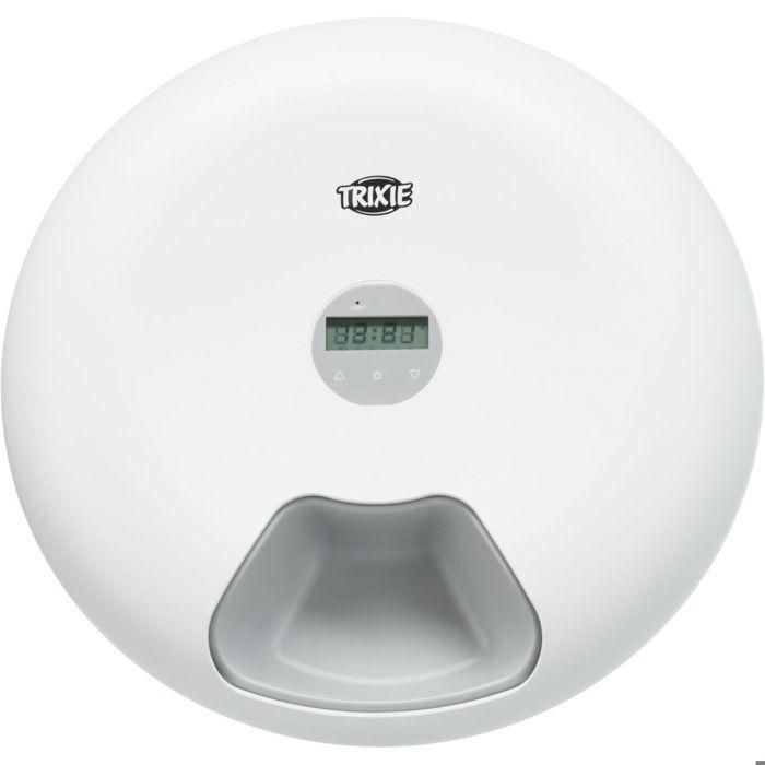 Trixie TRI4047974243428 Dispensador automático de alimentos TX5+1 para 6 porciones de 0,18L, Ø32x8cm, Blanco 2