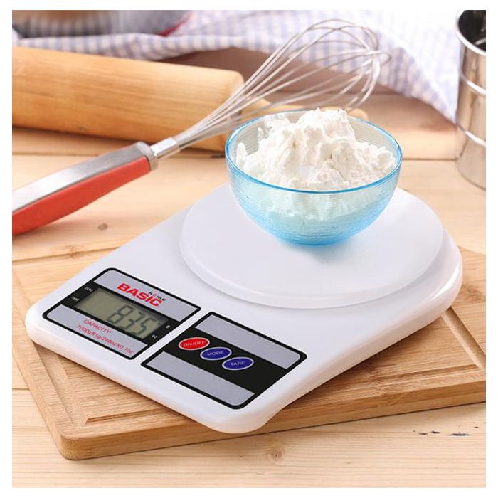 Basic Home Báscula Cocina Digital 7 kg, 18.5 x 24.5 cm (6 Unidades) 10