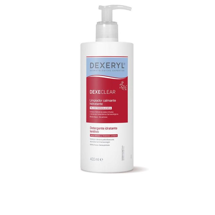 Dexeryl DEXECLEAR Limpiador Calmante Hidratante para Pieles con Acné y Sensibles 400 ml
