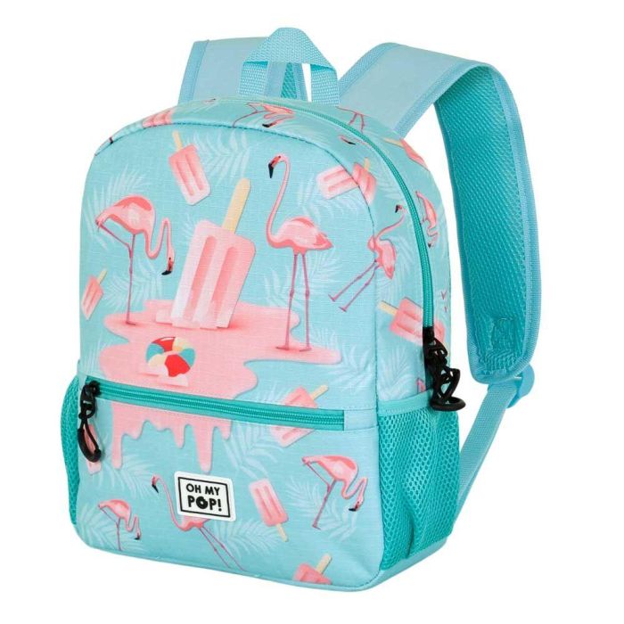 Oh My Pop Mochila Sweet Ice Flamingo Turquesa, Ripstop, 9.50 L, 12x26x33 cm 2 Oh My Pop Mochila Sweet Ice Flamingo Turquesa, Ripstop, 9.50 L, 12x26x33 cm 2