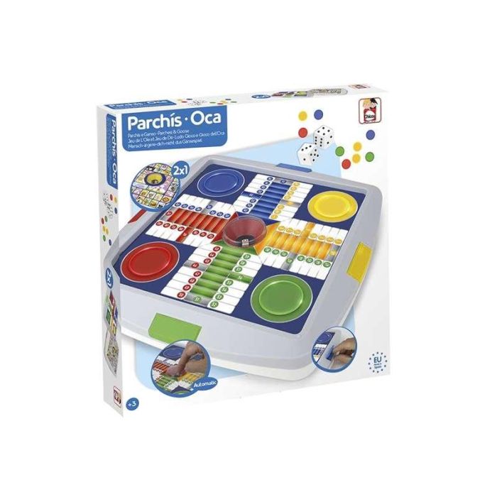 Juego parchis y oca automático 4 jugadores 27x27x4 cm 8 Juego parchis y oca automático 4 jugadores 27x27x4 cm 8