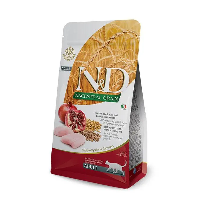 Farmina N&D Cat Ancestral Pollo - Alimento para gatos adultos, 1.5 kg Farmina N&D Cat Ancestral Pollo - Alimento para gatos adultos, 1.5 kg