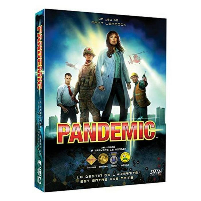 Asmodee Pandemia Juego de mesa de estrategia cooperativo: Lucha contra cuatro enfermedades mortales y encuentra remedios 0 Asmodee Pandemia Juego de mesa de estrategia cooperativo: Lucha contra cuatro enfermedades mortales y encuentra remedios 0