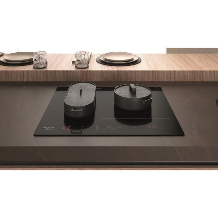 HOTPOINT HB2760BNE - Placa de inducción - 3 zonas - 7200W total - L 59 cm X D 51 cm - Negro 3 HOTPOINT HB2760BNE - Placa de inducción - 3 zonas - 7200W total - L 59 cm X D 51 cm - Negro 3