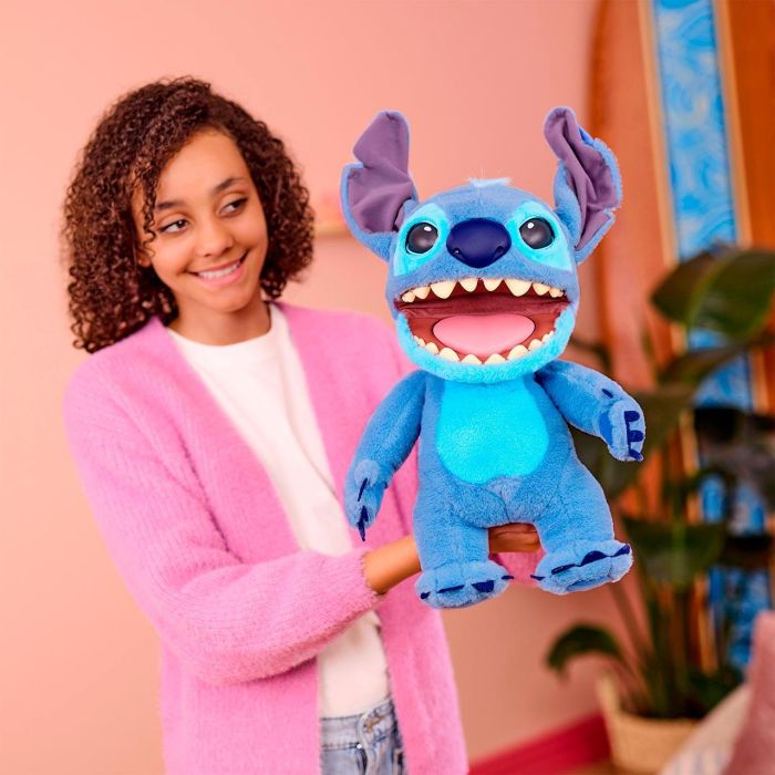 Disney Peluche Stitch FX de 30 cm, Adorable Peluche Interactivo con Sonidos y Reacciones, Edad Recomendada +3 Años 4