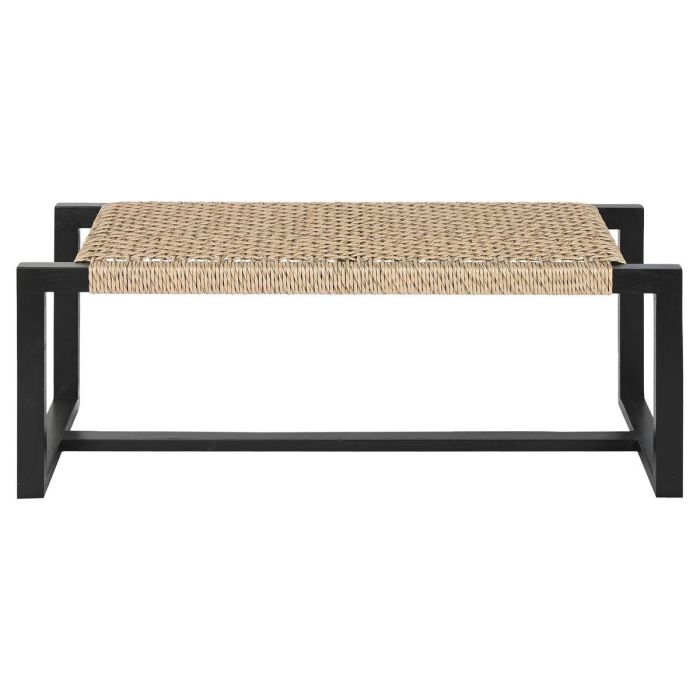 DKD Home Decor Descalzadora Boho Negra de Teca y Fibra 40 x 45 x 120 cm 4 DKD Home Decor Descalzadora Boho Negra de Teca y Fibra 40 x 45 x 120 cm 4