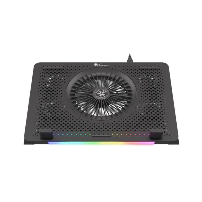 GENESIS Oxid 450 Base Refrigeradora para Portátil 15.6" con 5 Ventiladores, Iluminación RGB, USB Hub y Panel de Aluminio, Negro 0 GENESIS Oxid 450 Base Refrigeradora para Portátil 15.6" con 5 Ventiladores, Iluminación RGB, USB Hub y Panel de Aluminio, Negro 0