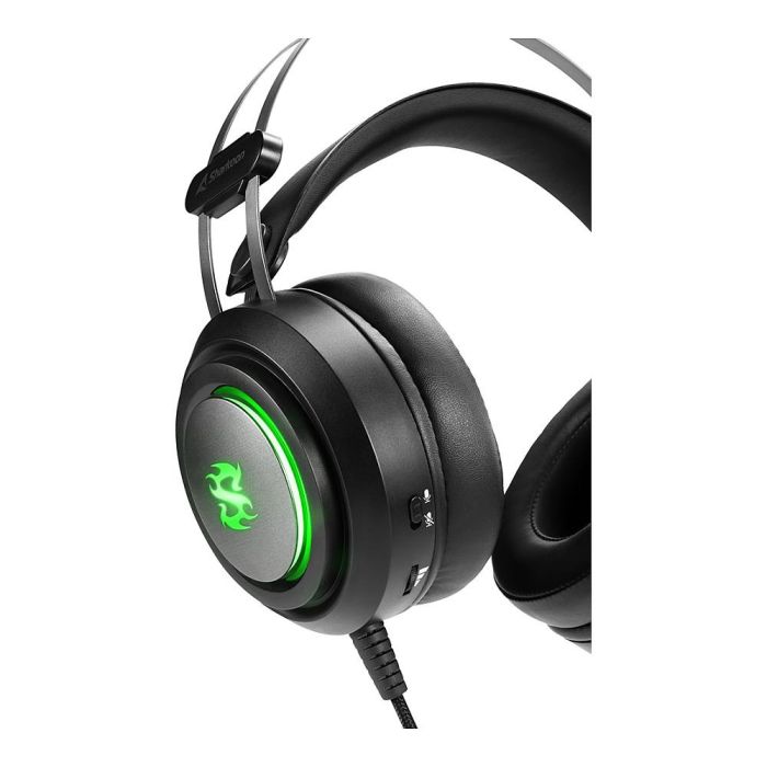 SHARKOON SGH30 Auriculares Alámbrico Diadema Juego Negro, Sonido Virtual 7.1 USB, Drivers 40mm, Diadema Flexible y Ligera, Software Ecualizador 3 SHARKOON SGH30 Auriculares Alámbrico Diadema Juego Negro, Sonido Virtual 7.1 USB, Drivers 40mm, Diadema Flexible y Ligera, Software Ecualizador 3