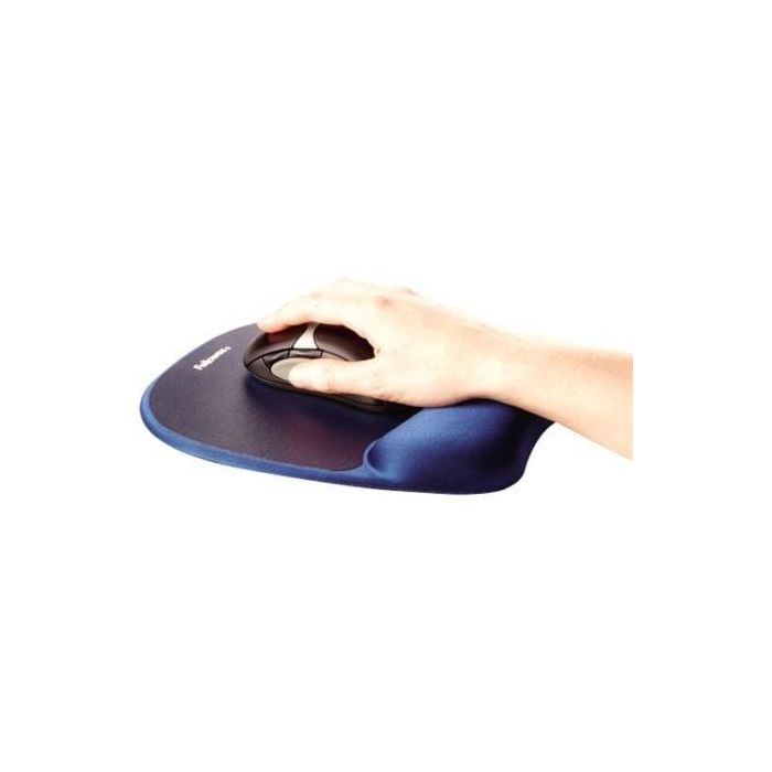 Fellowes Alfombrilla con reposamuñecas Memory Foam Azul 1 Fellowes Alfombrilla con reposamuñecas Memory Foam Azul 1