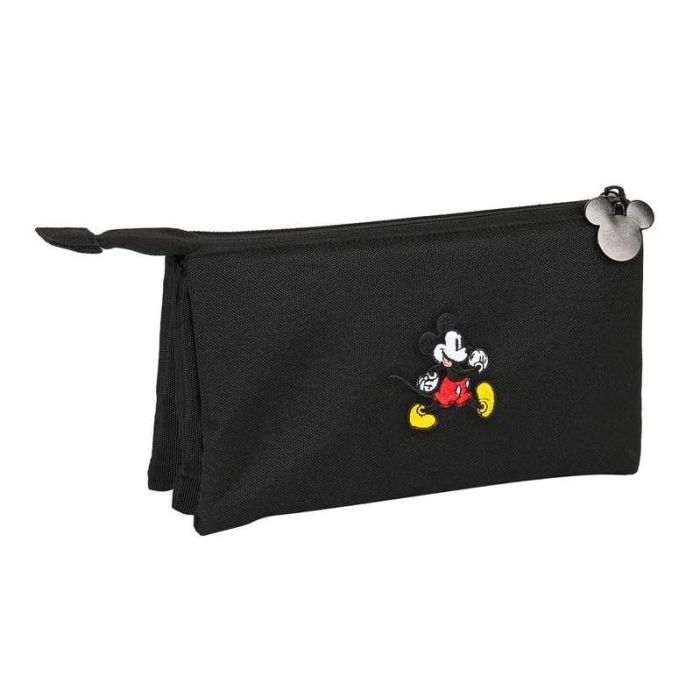 Portatodo Triple Mickey Mouse Clubhouse Premium Negro 22 x 12 x 3 cm 1