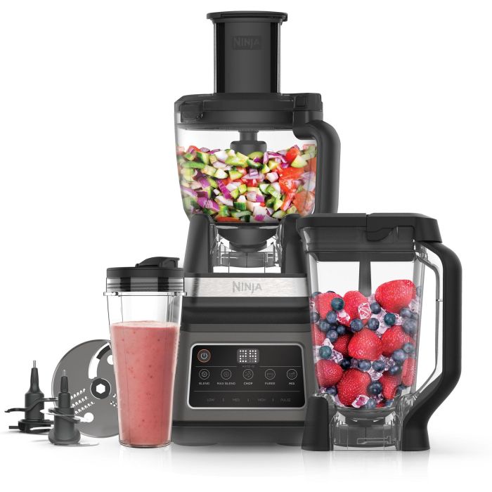 Ninja BN800EU Procesador de Alimentos 3 en 1 con Licuadora y Picadora para Cocina