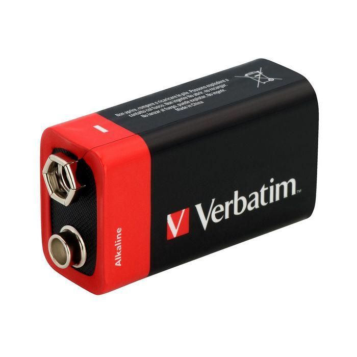 Verbatim Baterías Alcalinas 9V Alto Rendimiento para Alarmas de Humo y Juguetes 1