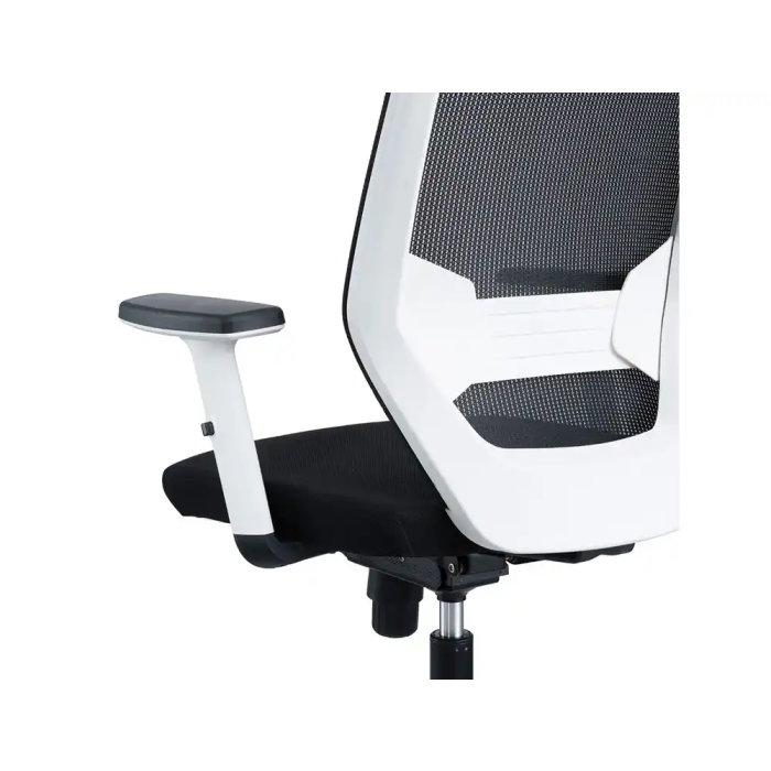 Rocada Silla de Oficina con Brazos Regulables, Respaldo Malla y Tapizado Ignífugo, Color Negro 4