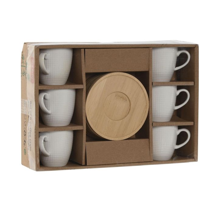 Cafe Basicos DKD Home Decor Blanco 5.7 x 5.8 x 7.8 cm Set de 6 3