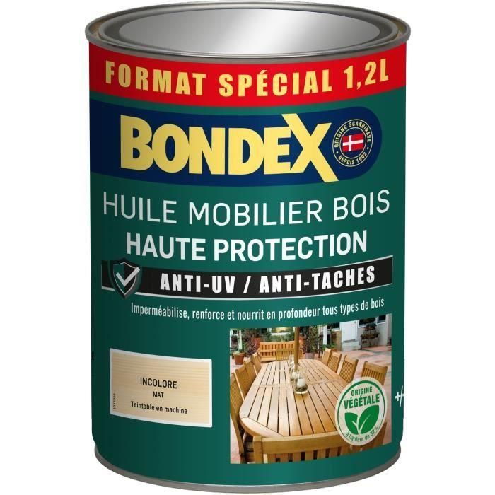 Aceite para muebles incoloro - BONDEX - 441376 - Mate - 1,2 L