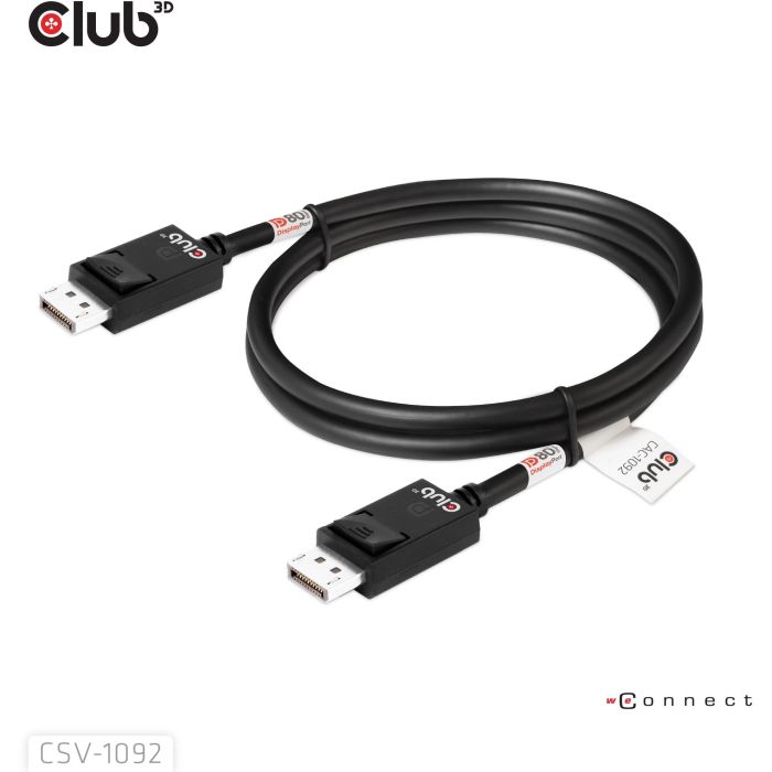 Club3D DP-Kabel 2.1 DP80 Cable DisplayPort 2.1 certificado VESA, 1.6m, 10K/8K/4K, 240Hz, Macho/Macho 7 Club3D DP-Kabel 2.1 DP80 Cable DisplayPort 2.1 certificado VESA, 1.6m, 10K/8K/4K, 240Hz, Macho/Macho 7