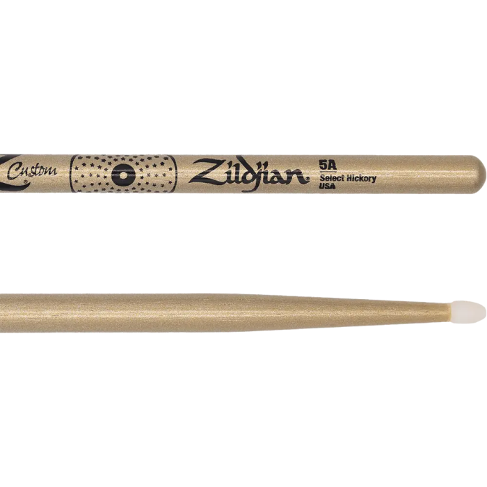Zildjian Baquetas Z Custom Le - 5A Nylon Gold Chroma Edición Limitada 3