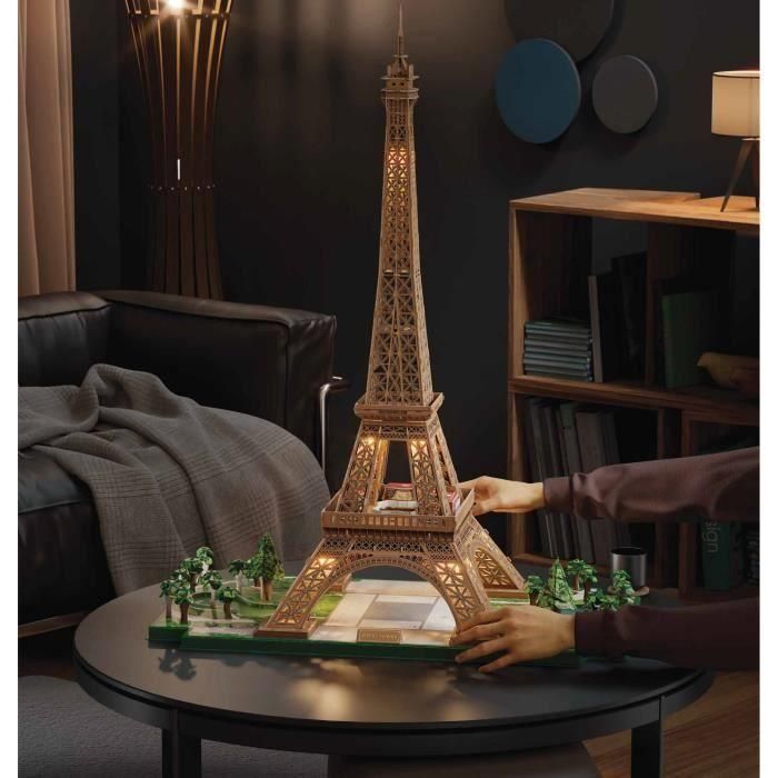 Spinmaster SPI6074269 - Puzzle 3D Torre Eiffel Iluminada - 252 piezas, 90 cm - para mayores de 12 años 1