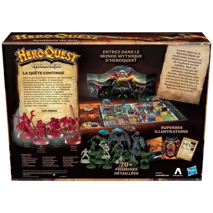 Hasbro Gaming Heroquest Game System HAS5010993940479 - Fantástica Aventura en Estilos de Mazmorras - Juego de Mesa para 14 Años, 2-5 Jugadores Hasbro Gaming Heroquest Game System HAS5010993940479 - Fantástica Aventura en Estilos de Mazmorras - Juego de Mesa para 14 Años, 2-5 Jugadores