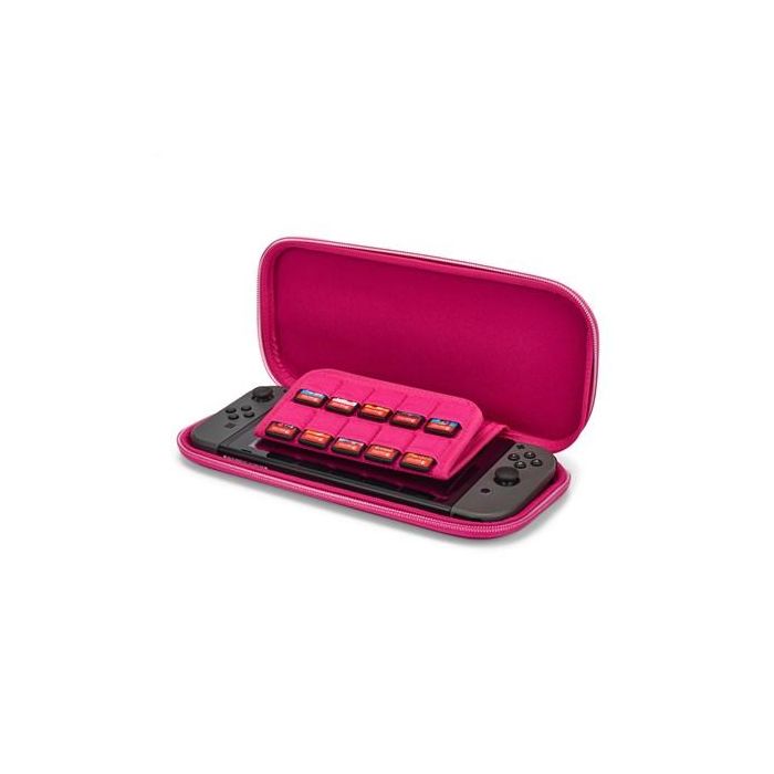 Power A NSCS0086-01 Estuche Protector Compacto para Nintendo Switch, Switch OLED, Switch Lite - Tie Dye Charizard, Portátil con Soporte de Juego y Almacenamiento para 10 Tarjetas 1