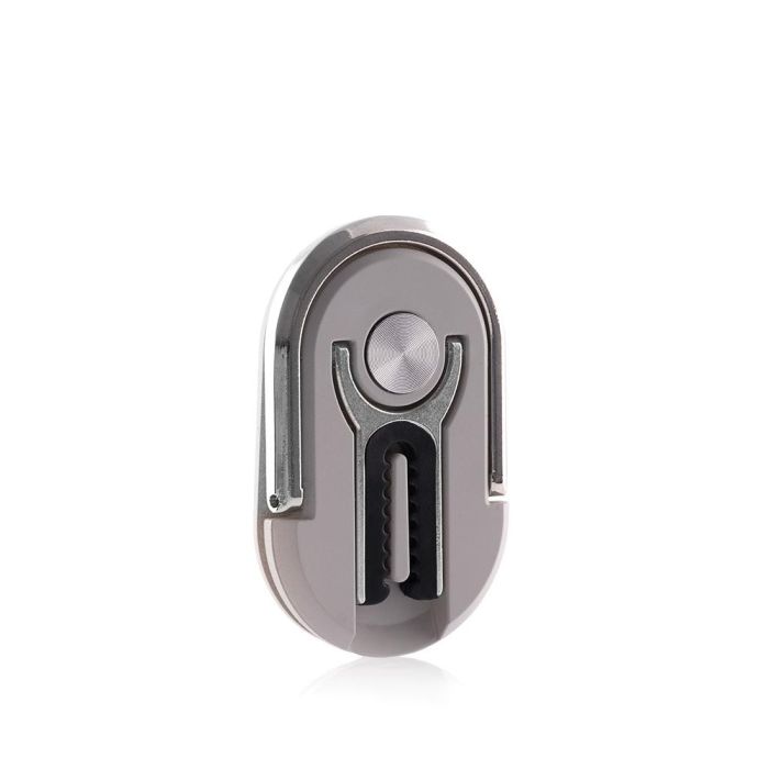 Innovagoods V0103262 Soporte Móvil Universal 3 en 1: Coche (Rejilla), Escritorio, Anilla Dedo. Giro 360°, Inclinación 180°, Adhesivo 3M