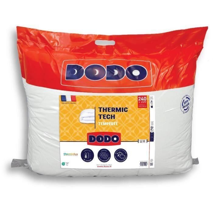 Dodo DOD3307419759589 Edredón nórdico templado Thermic Tech 250 g/m² - 220 x 240 cm Blanco