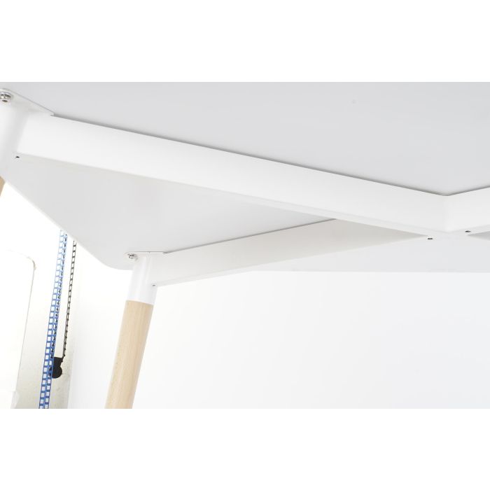 Mesa de Comedor DKD Home Decor Blanco Abedul Madera MDF 120 x 80 x 74 cm 6