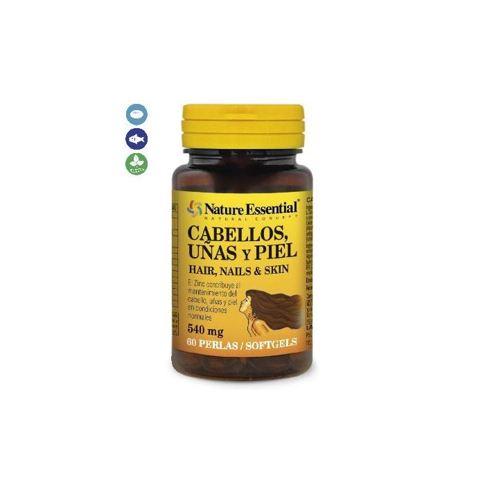 Cabellos, Uñas Y Piel 540 Mg 60 Perlas Cabellos, Uñas Y Piel 540 Mg 60 Perlas
