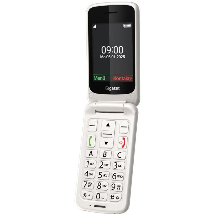 Gigaset GL595 Teléfono Móvil Concha para Mayores Dual SIM Blanco - Pantalla 2.8", Botones Grandes, IP44 2 Gigaset GL595 Teléfono Móvil Concha para Mayores Dual SIM Blanco - Pantalla 2.8", Botones Grandes, IP44 2