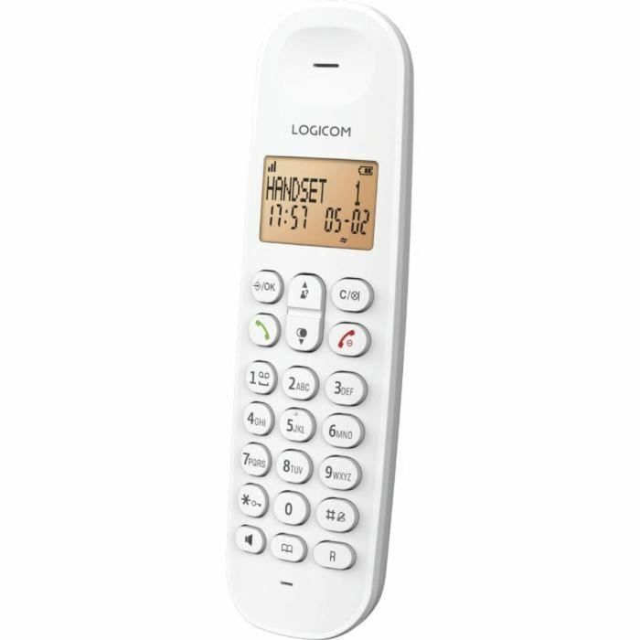 Logicom Teléfono Fijo Inalámbrico DECT ILOA 155T SOLO Blanco con Contestador Automático 4 Logicom Teléfono Fijo Inalámbrico DECT ILOA 155T SOLO Blanco con Contestador Automático 4