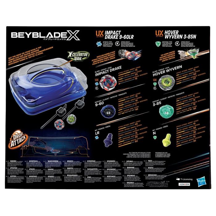 HASBRO Beyblade Estadio de Batalla Premium Drop Attack Xtreme | Incluye 2 Tops Beyblade X y 2 Lanzadores 6 HASBRO Beyblade Estadio de Batalla Premium Drop Attack Xtreme | Incluye 2 Tops Beyblade X y 2 Lanzadores 6
