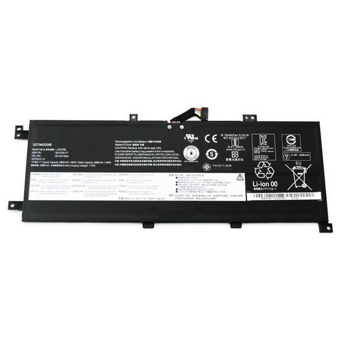 Lenovo Lithium-Ion battery, 45Wh capacity, 15.36V voltage, designed for Lenovo systems, 4-cell configuration, plug-and-play. Lenovo Lithium-Ion battery, 45Wh capacity, 15.36V voltage, designed for Lenovo systems, 4-cell configuration, plug-and-play.