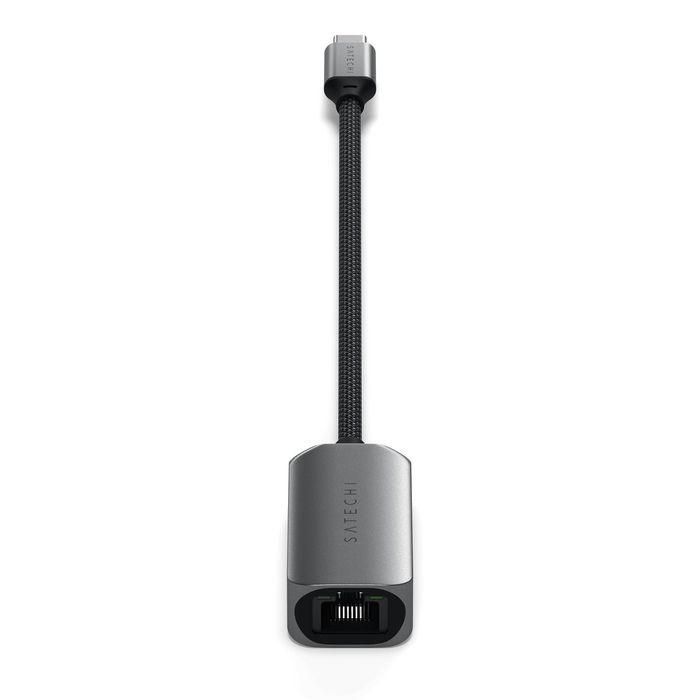 Satechi Adaptador USB-C a Ethernet 2.5 Gigabit, cable trenzado, carcasa de aluminio, plug & play 5