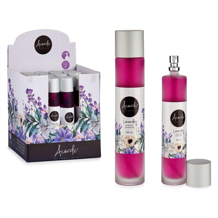 Ambientador Spray 100Ml Lavanda Acorde 3X18CM (24 Unidades) Ambientador Spray 100Ml Lavanda Acorde 3X18CM (24 Unidades)