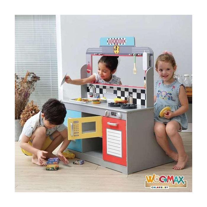 Cocina de Juguete Play & Learn Retro 90 x 104 x 58 cm 12