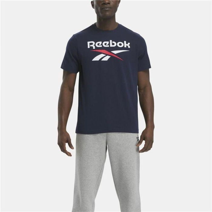 Sudadera con Capucha Hombre Reebok Azul marino 2 Sudadera con Capucha Hombre Reebok Azul marino 2
