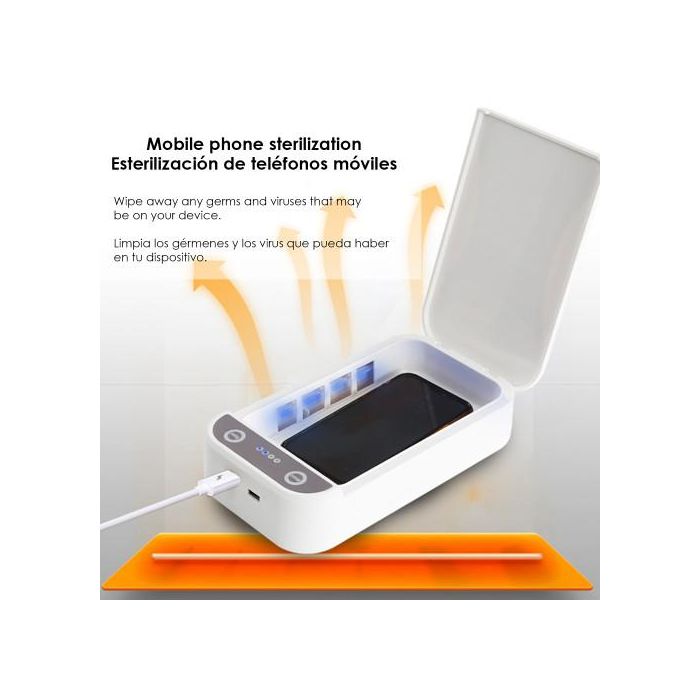 DAM DMAC0036 Caja Esterilizadora Portátil con Luz Ultravioleta y Aromaterapia 2
